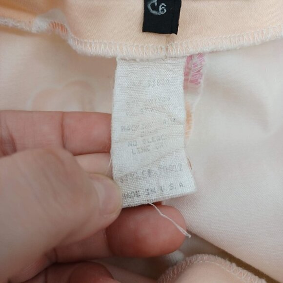 Barbara Gerwit Floral Straight Leg Pants Multicolor Women's 6 Preppy Summer - Picture 7 of 12